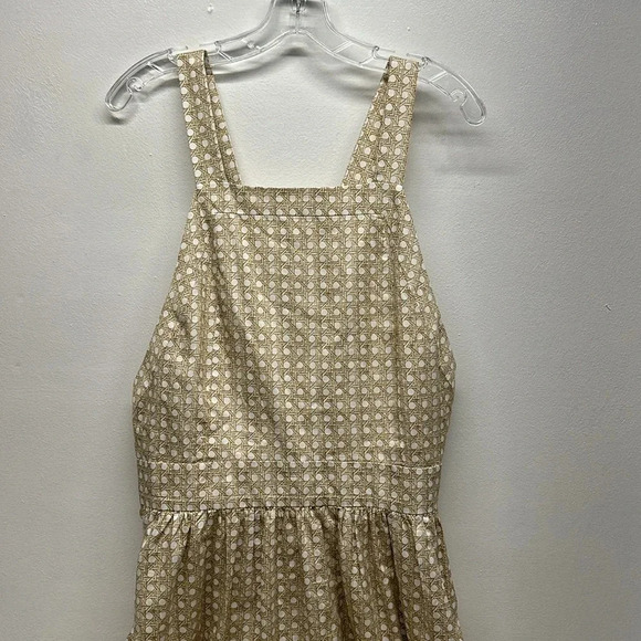 Hill House Addie Dress A-Line Maxi Sleeveless Sand Basketweave Print Plus XXL - Picture 4 of 13